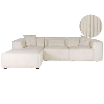 Canapé d'angle en Velours côtelé Scandinave DOLVA