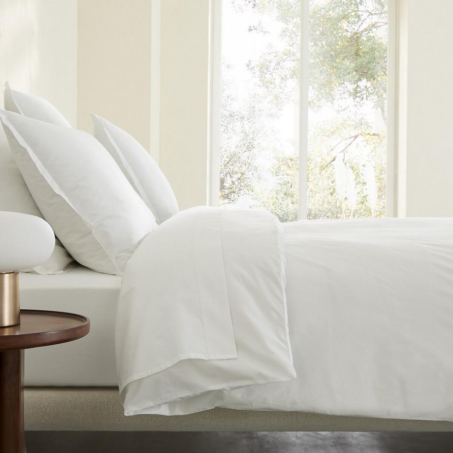 Housse de couette en percale de coton lavé