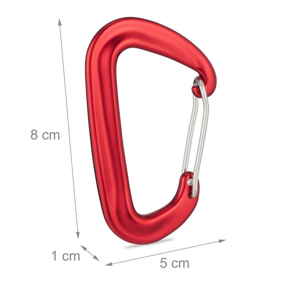 B2X  Moschettone in alluminio, set da 4 