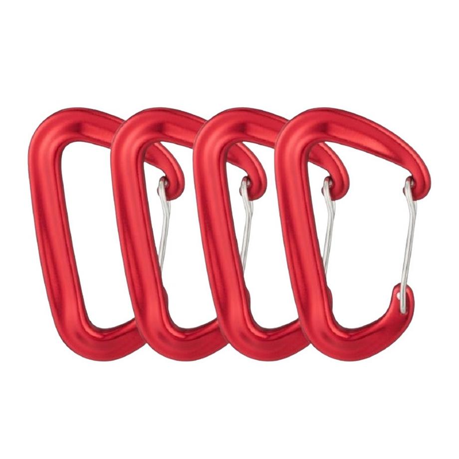 Moschettone in alluminio, set da 4