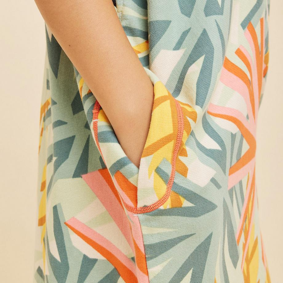 DECATHLON  Poncho Kinder Baumwolle Druck 