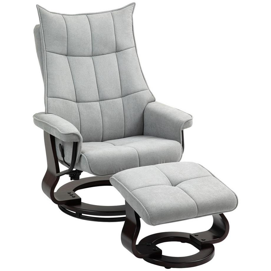 Fauteuil relaxant avec tabouret