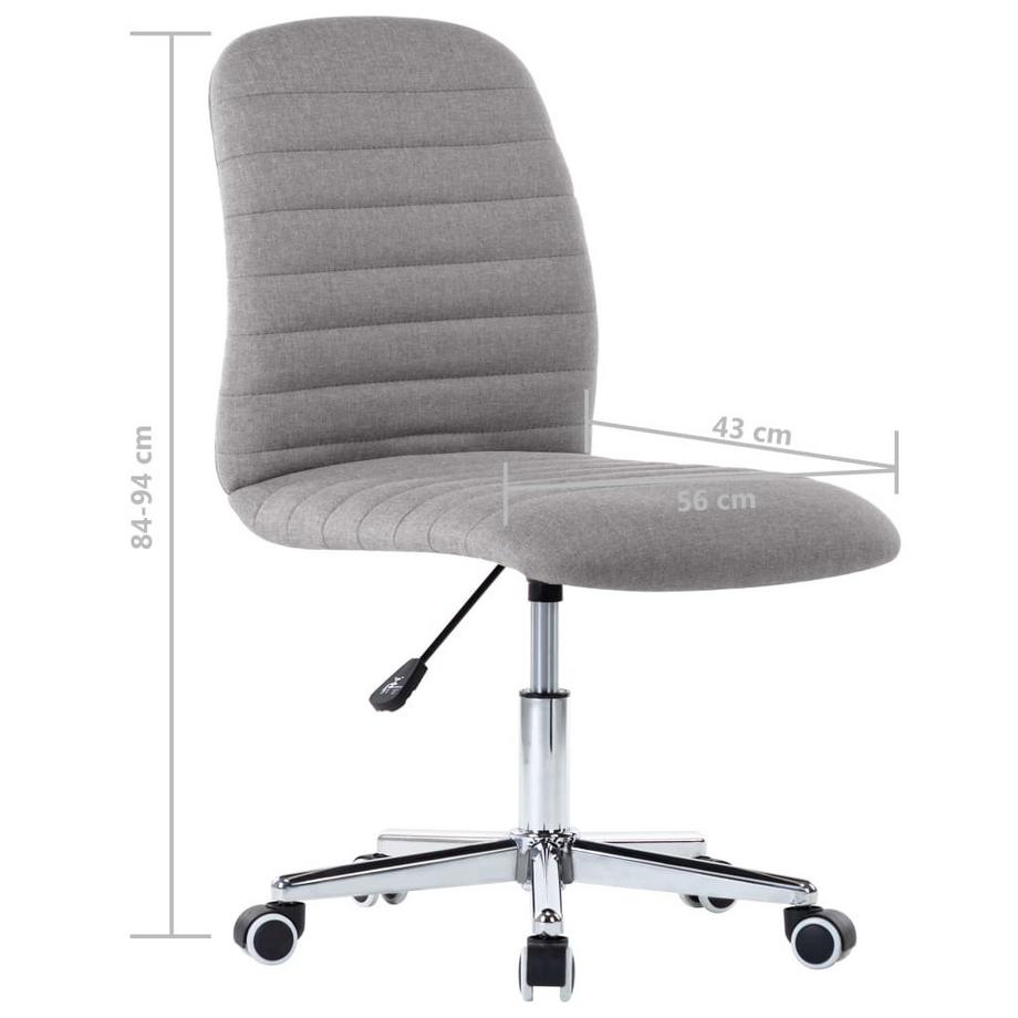 VidaXL Chaise de salle à manger tissu  