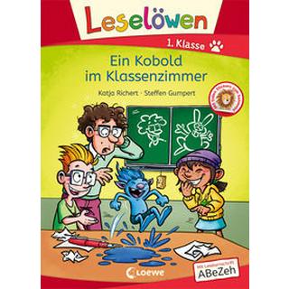 Leselöwen 1. Klasse - Ein Kobold im Klassenzimmer Richert, Katja; Loewe Erstlesebücher (Hrsg.); Gumpert, Steffen (Illustrationen) Couverture rigide 