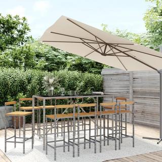 VidaXL Gartenbar set poly-rattan  