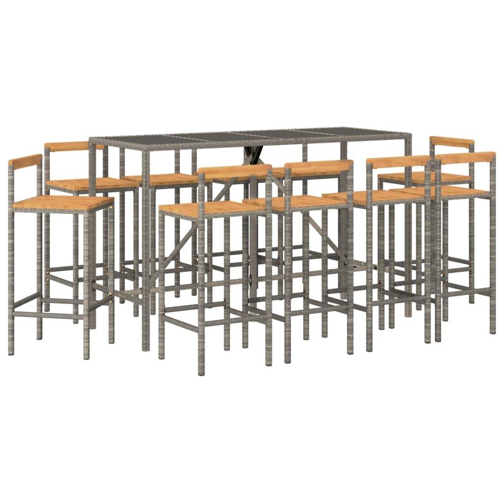 VidaXL Gartenbar set poly-rattan  