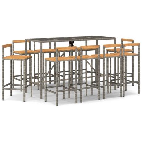 VidaXL Gartenbar set poly-rattan  