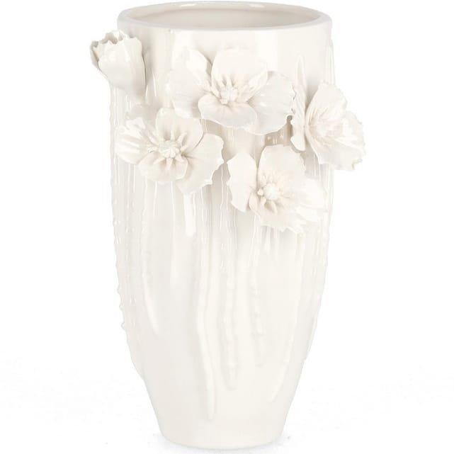 mutoni Vase déco Coquelicot blanc 22  