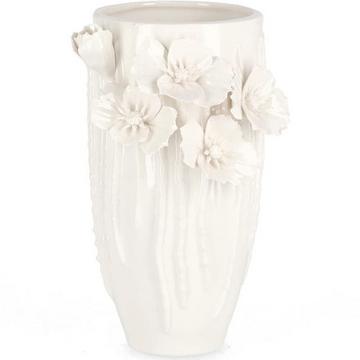 Deko Vase Poppy weiss 22