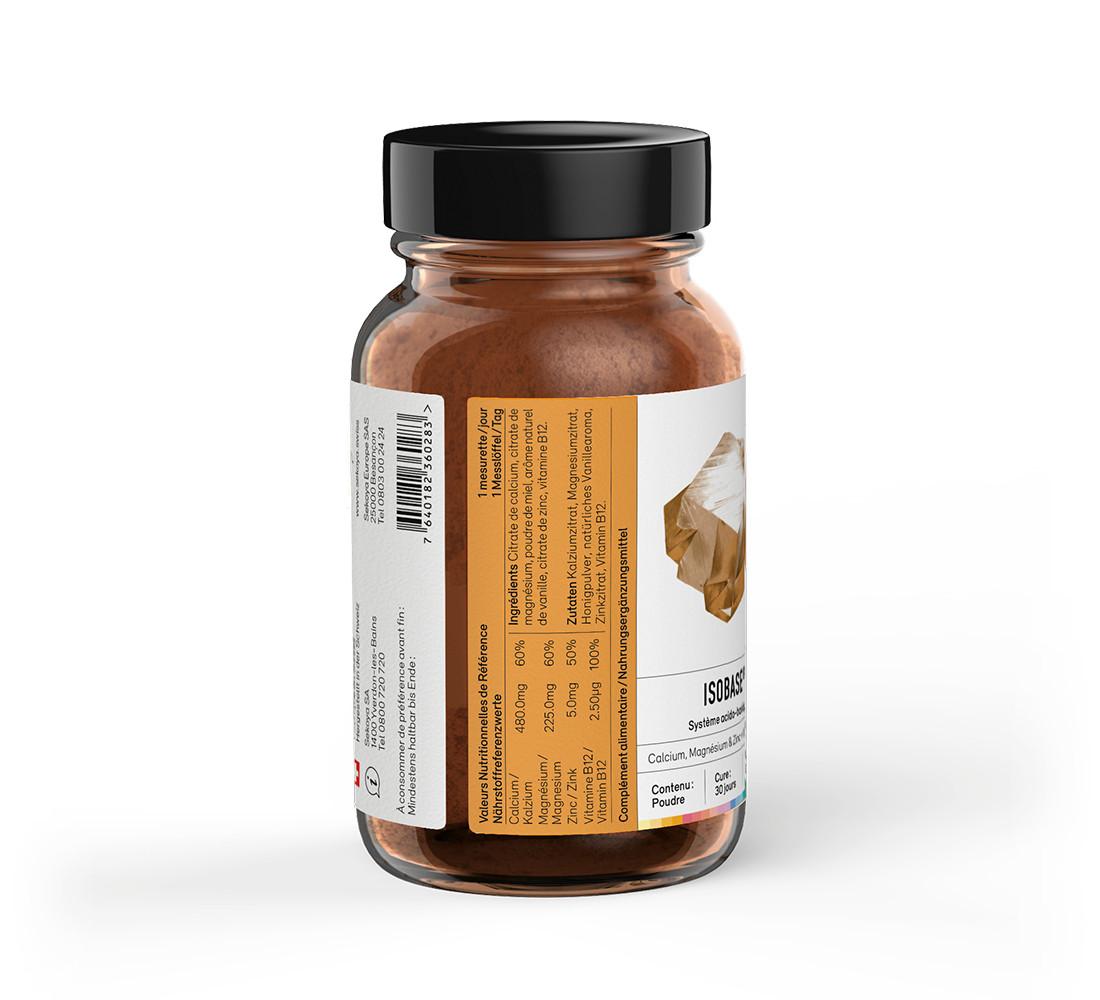 Sekoya Swiss  Isobase | Calcium, Magnesium & Zink + Vitamin B12 | Säure-Basen-Gleichgewicht 