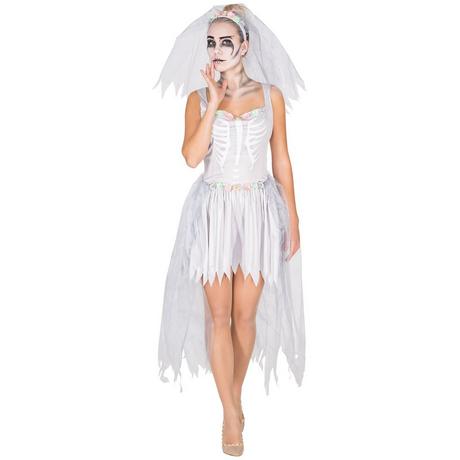 Tectake  Costume da donna - Sposa scheletro 