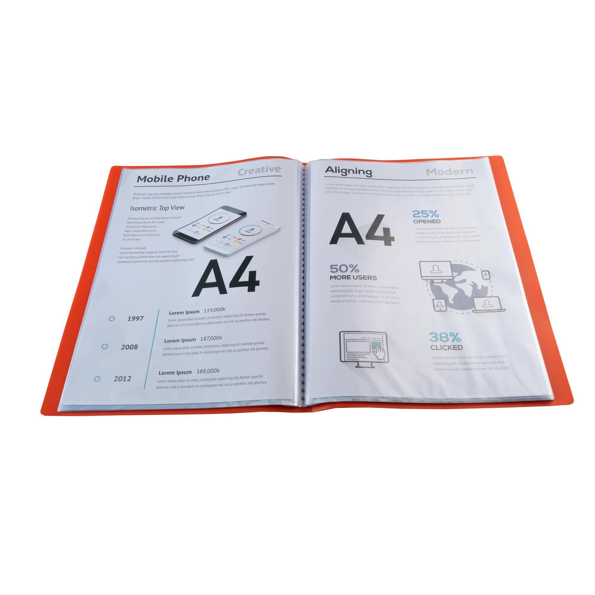 Exacompta Sichtmappe A4 aus flexiblem Polypropylen, opak, 40 Hüllen - x 12  