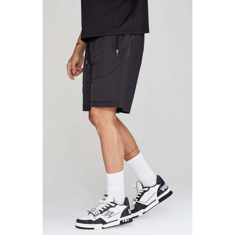 Sik Silk Short Cargo Nero  