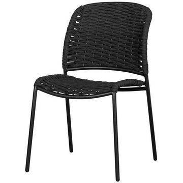 Chaise de jardin Taki noir