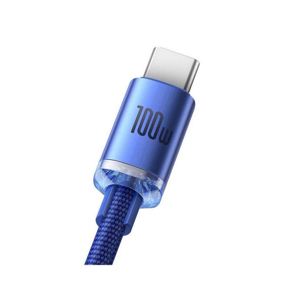 Baseus  Cavo Baseus Crystal Shine USB-A - USB-C, 100 W, 2 m - Blu 