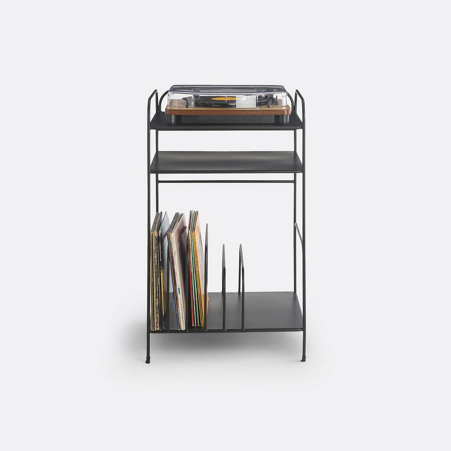 La Redoute Intérieurs Petit meuble vinyles métal acier  
