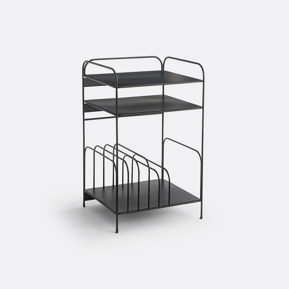 La Redoute Intérieurs Petit meuble vinyles métal acier  