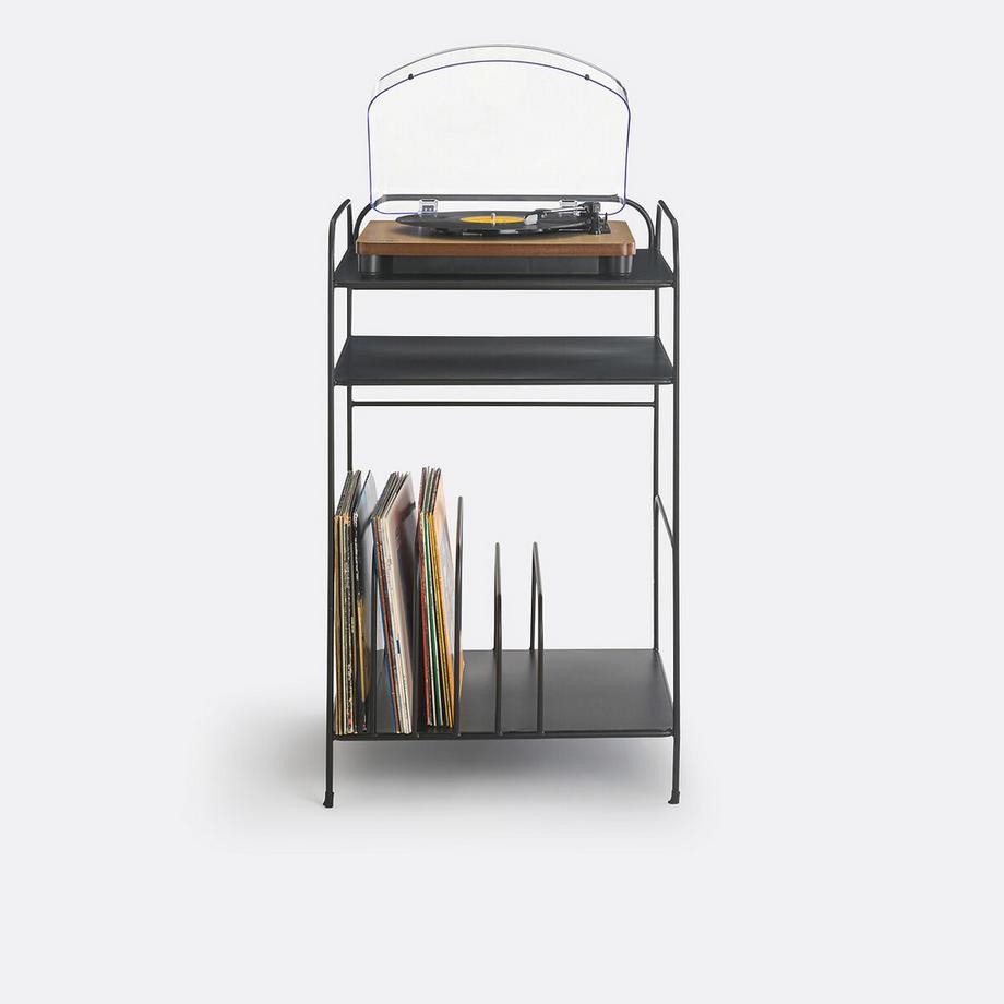 La Redoute Intérieurs Petit meuble vinyles métal acier  