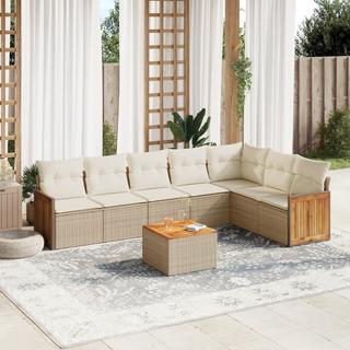 VidaXL set divano da giardino Polirattan  