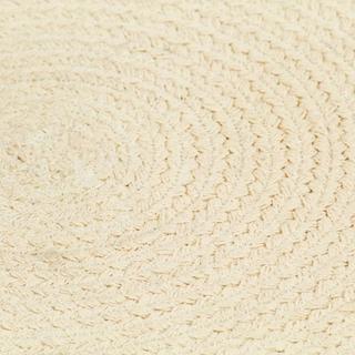 VidaXL Napperons  pcs rond coton coton  