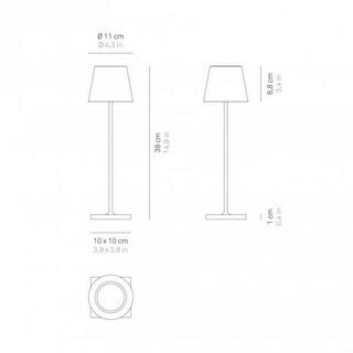 ZAFFERANO Poldina Pro - Tischlampe  