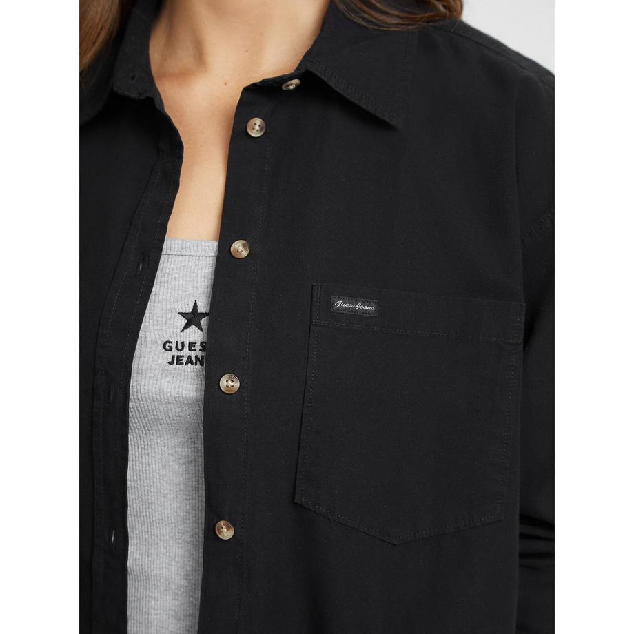 GUESS Camicia in Denim con Tasca  