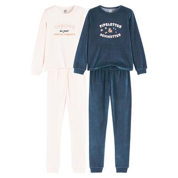 2er-Pack Pyjamas mit Message-Print