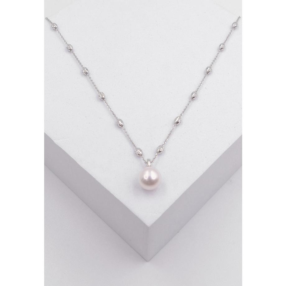MUAU Schmuck  Collier Weissgold 750 Akoya Perle 8-8.5mm 