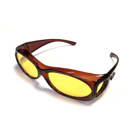 Figuretta Occhiali da sole HD Glasses Fitover Cognac  