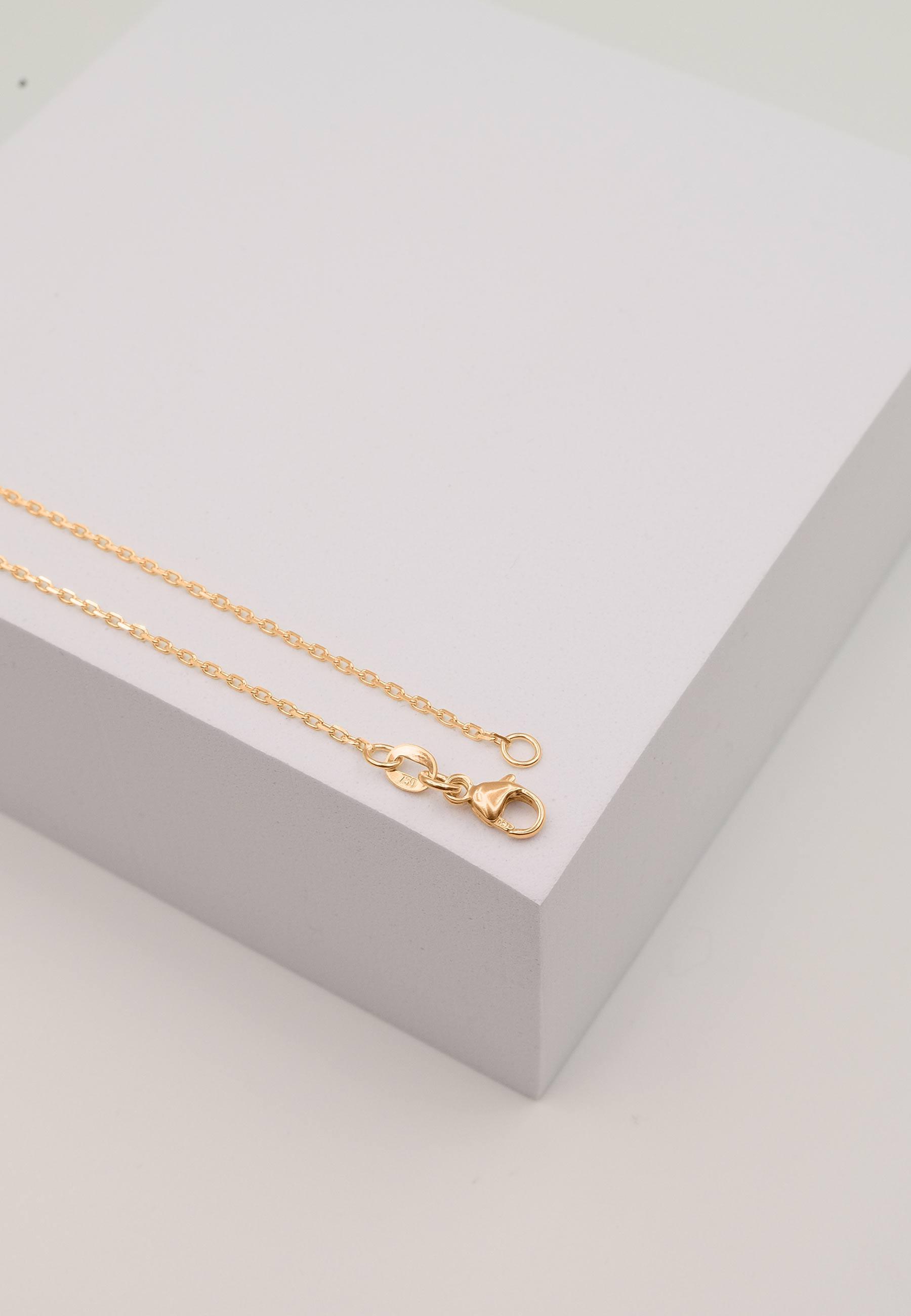 MUAU Schmuck  Collier Anker Rotgold 750, 1.2mm, 45cm 