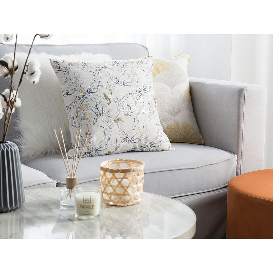 Beliani Dekokissen 2er Set aus Polyester Klassisch ARBOR  