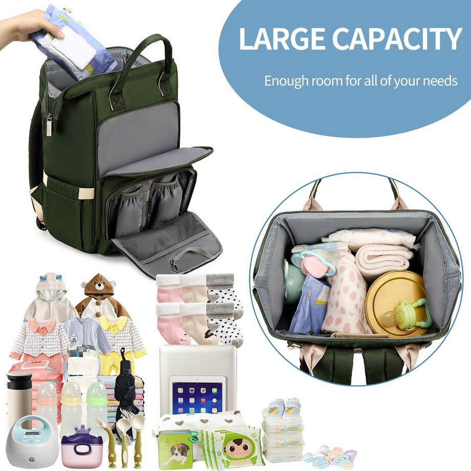 Only-bags.store  Wickelrucksack Wickeltasche Rucksack mit wasserdichtem 