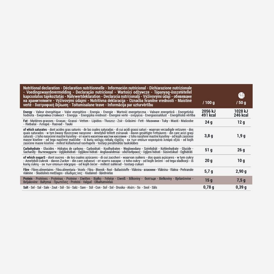 DECATHLON  Proteinkeks Schoko Haselnuss 6 Stück 