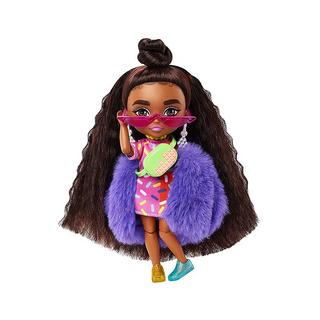 Barbie  Extra Minis Puppe mit lila Flauschjacke 