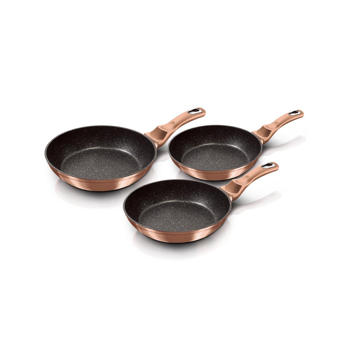 Berlinger Haus Bratpfannen Set  Ø 202428cm Metallic Line Rose Gold Edition  