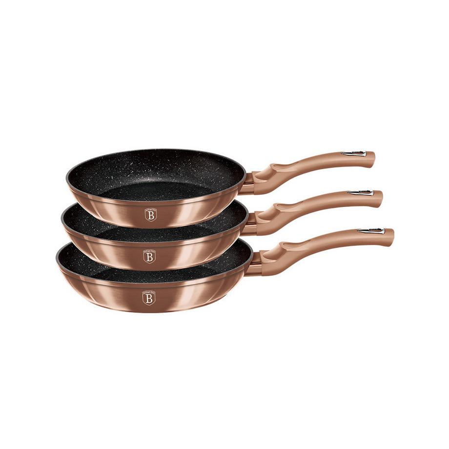 Bratpfannen Set  Ø 20/24/28cm Metallic Line Rose Gold Edition