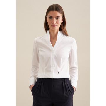 Blouse col Calice Uni Manche longue Col