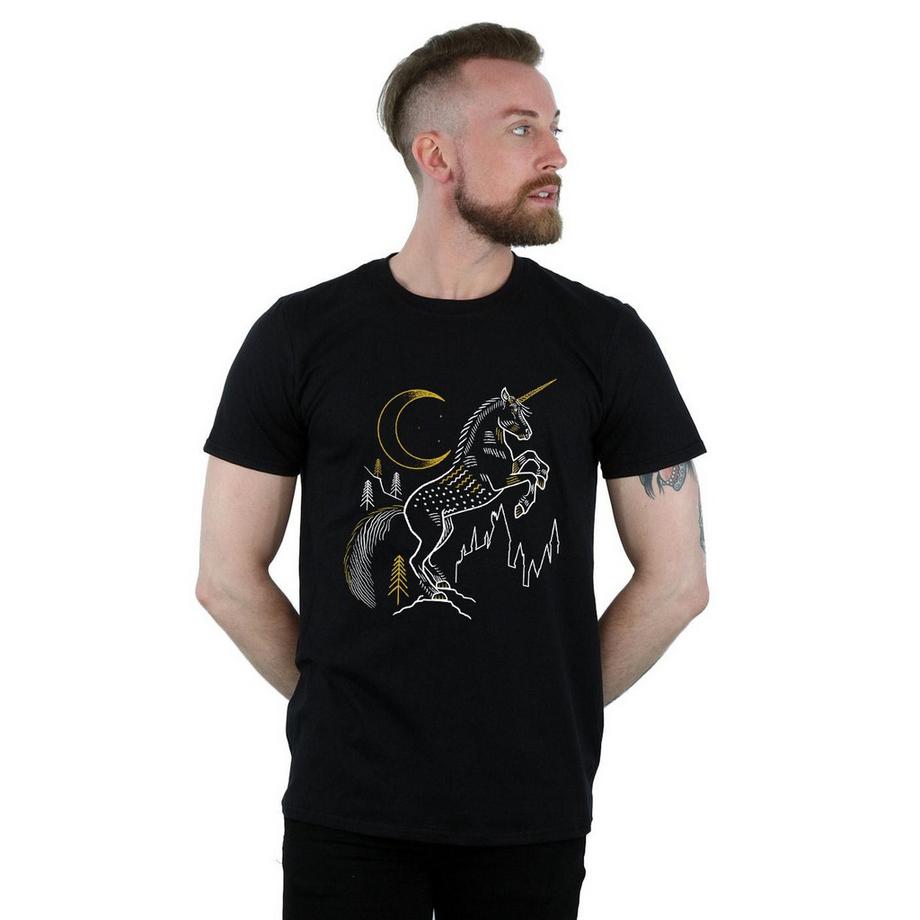 Harry Potter T-shirt stampata unicorno  