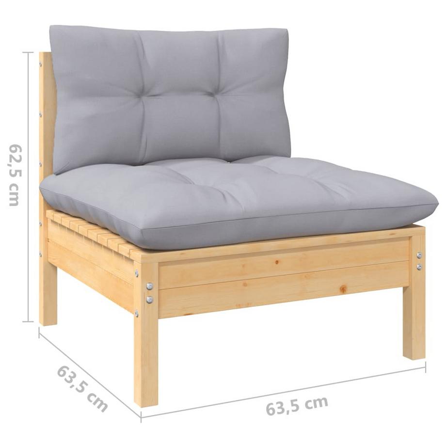 VidaXL Garten-lounge-set kiefernholz  