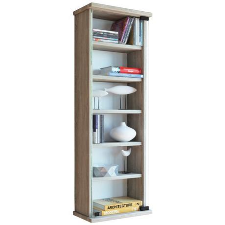 VCM Holz CD DVD Wandregal | Hängeregal mit ESG-Sicherheitsglastür | Platz für 150-CDs oder 65 DVDs oder 36-Videos | Maße: 92 x B. 31 x T. 18 cm |  