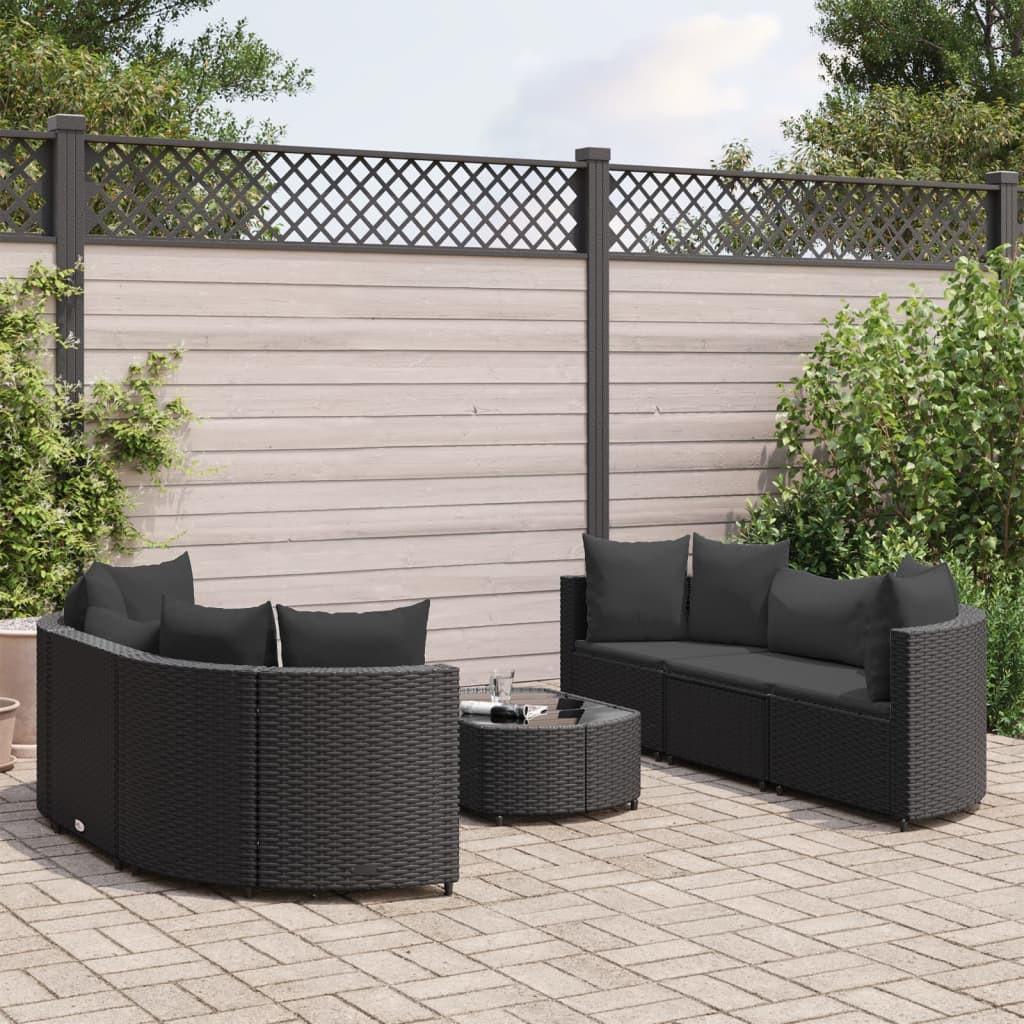 VidaXL Gartensofagarnitur poly-rattan  