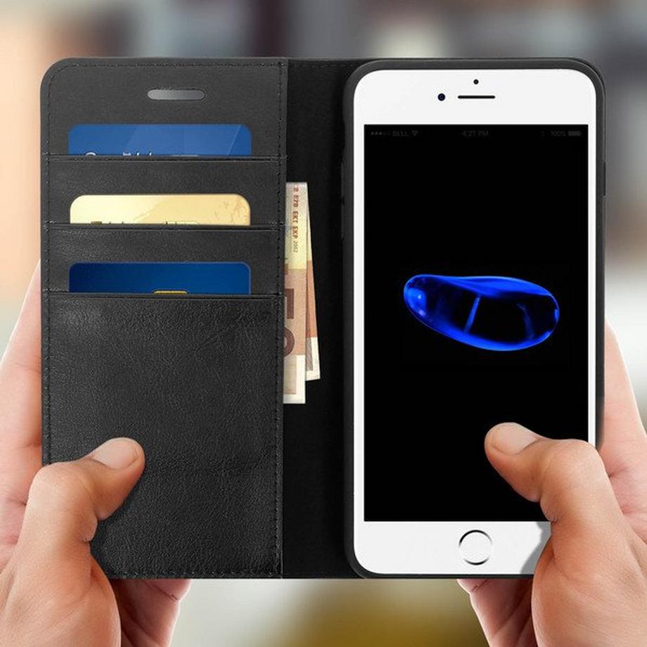 Avizar  Housse Clapet Cuir iPhone 7+ / iPhone 8+ 