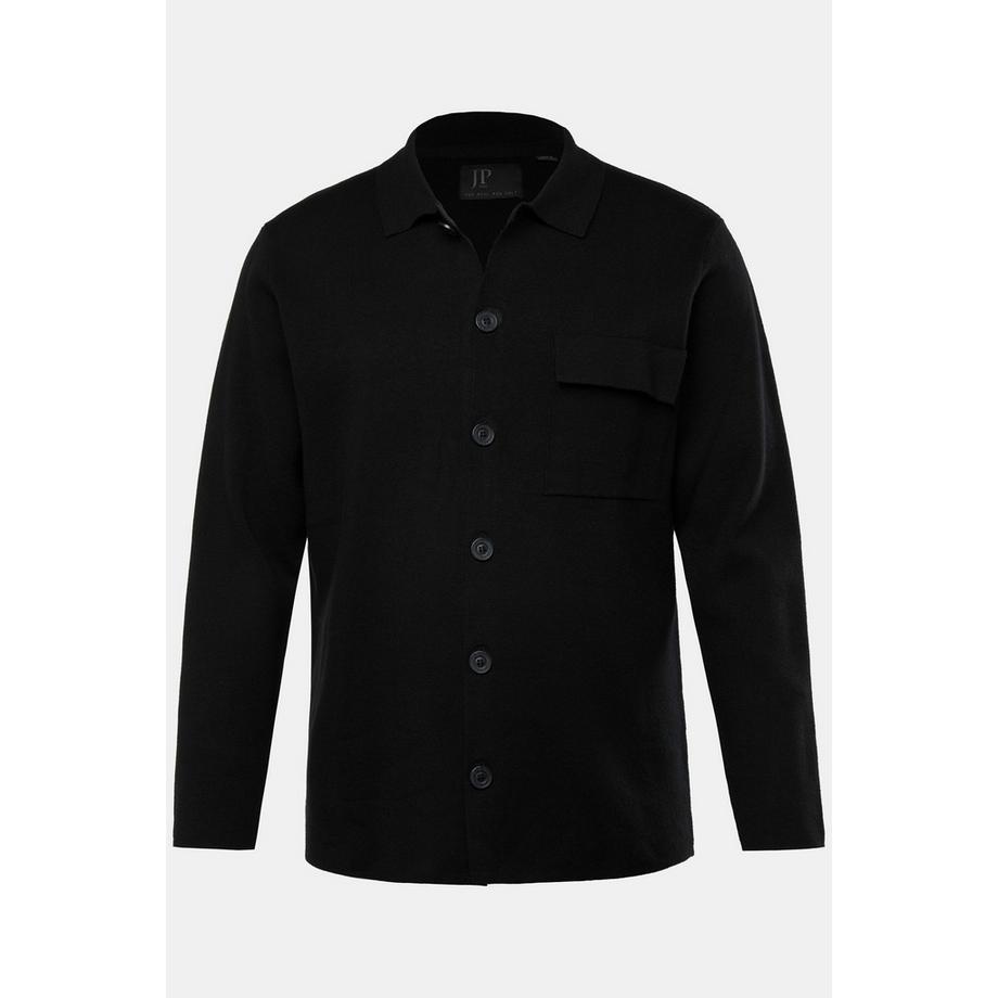 JP1880 FLEXNAMIC Cardigan Col Chemise Poche Poitrine  