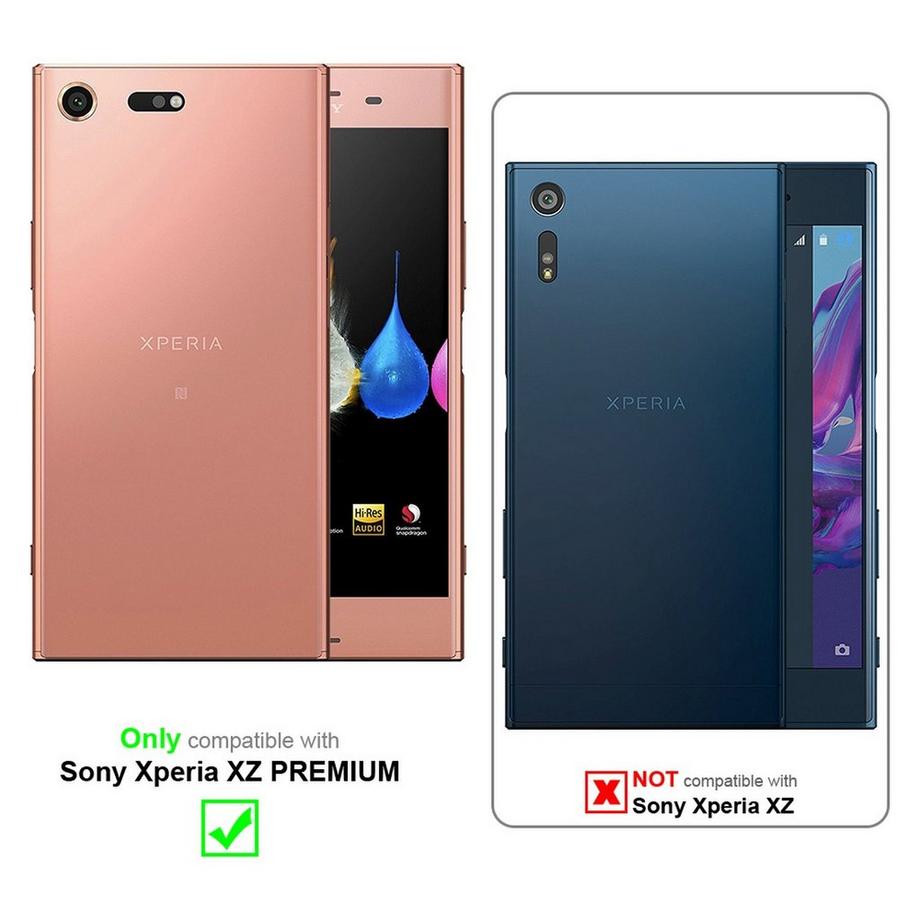 Cadorabo  Hülle für Sony Xperia XZ PREMIUM Standfunktion, Kartenfach 