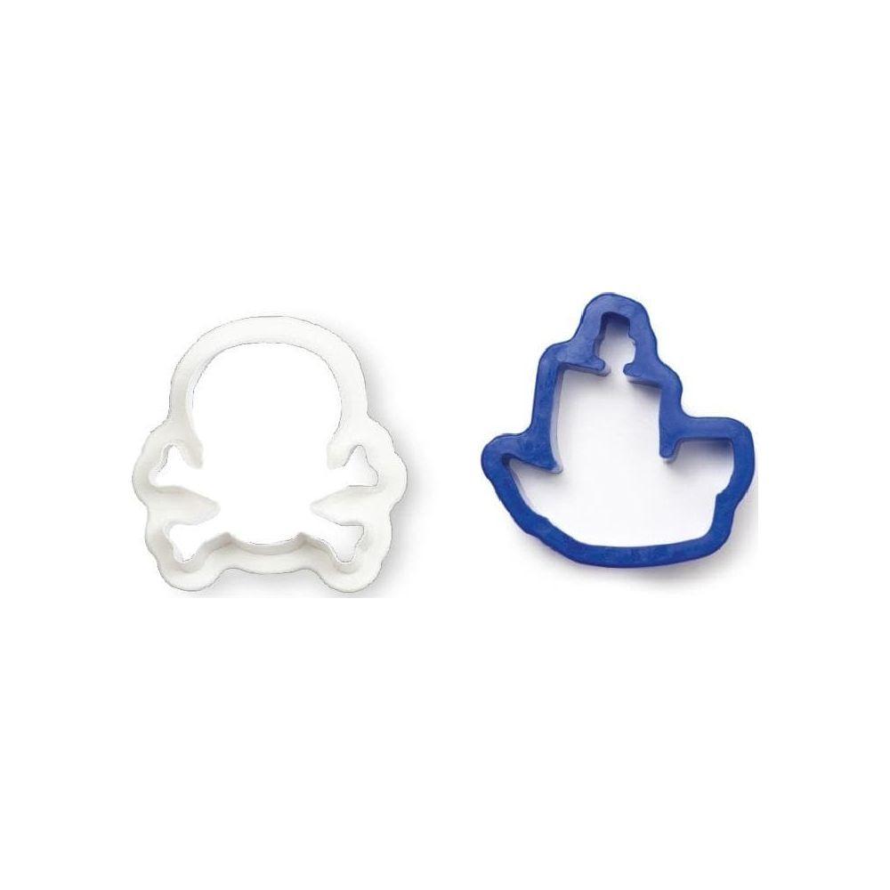 Decora Set di tagliabiscotti Teschio e Nave Pirata 2 pezzi  