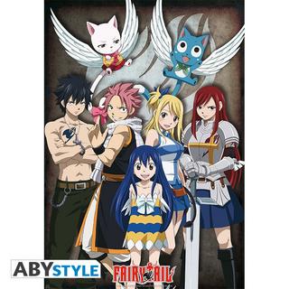 Abystyle Poster - Rolled and shrink-wrapped - Fairy Tail - Group  