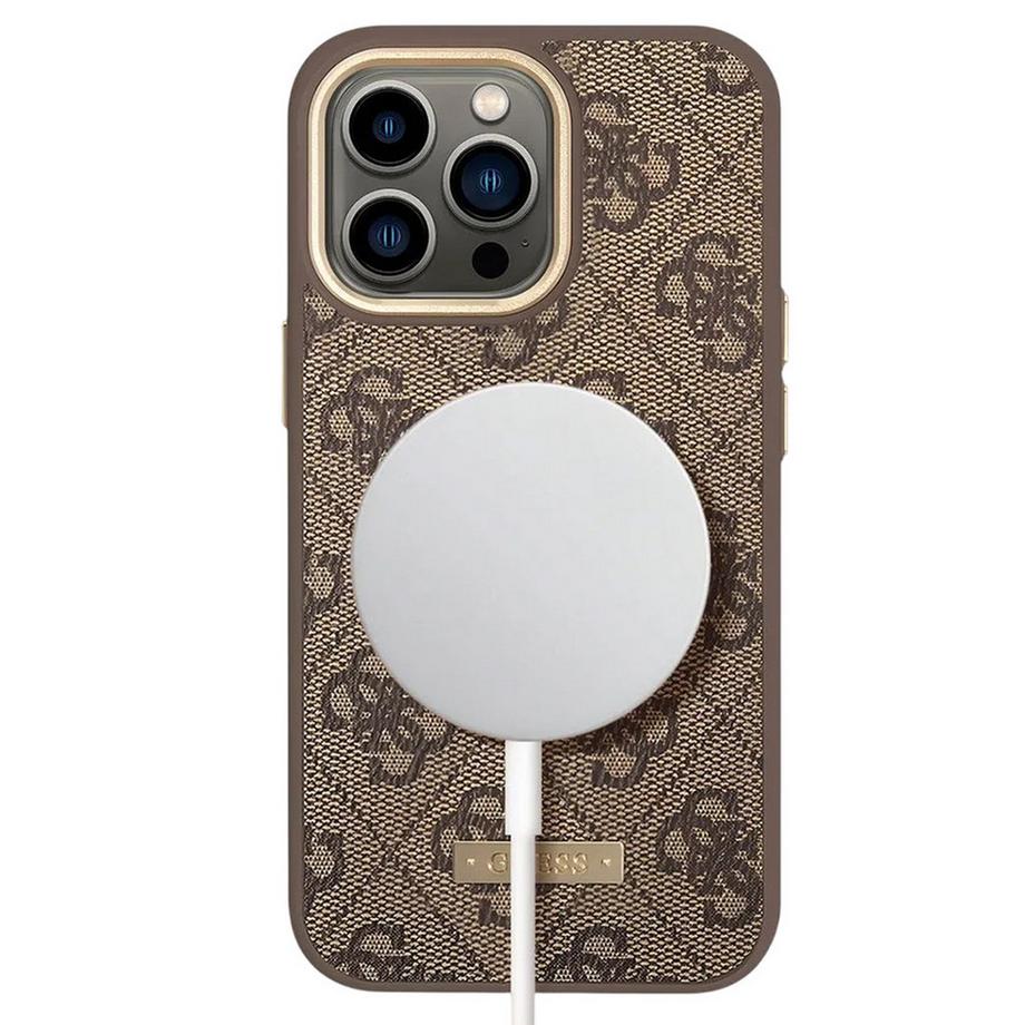 GUESS  Cover MagSafe iPhone 13 Pro Metal Plate 