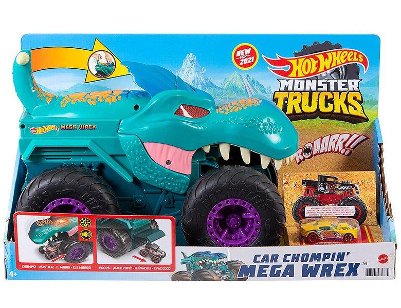 Hot Wheels  Monster Trucks Car-Chompin' Mega-Wrex (1:64) 