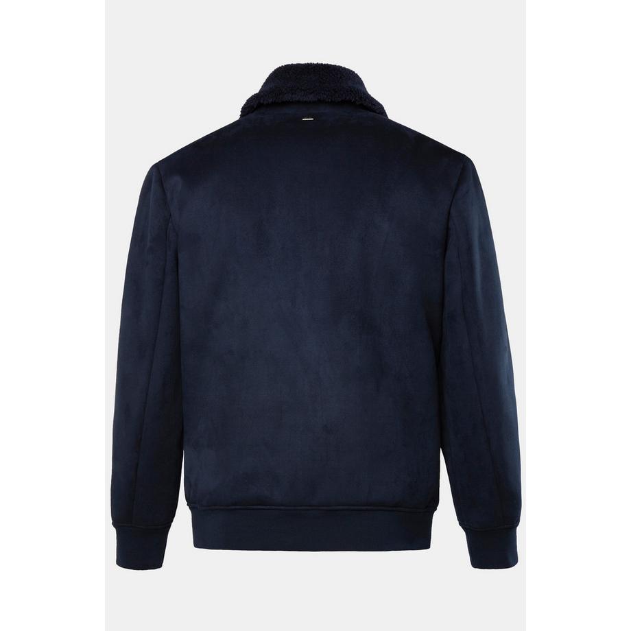 JP1880 Bomberjacke Lederoptik Teddyfutter  