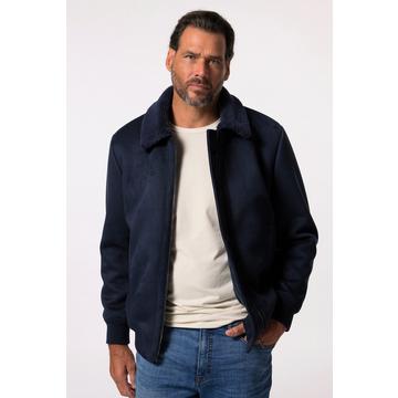 Bomberjacke, Lederoptik, Teddyfutter, GRS-zertifizierte Materialien, bis 7 XL